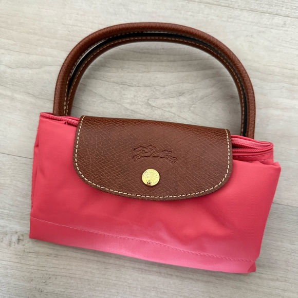 NWT Longchamp Le Pliage Original Small Handbag in Grenadine Pink - Picture 4 of 4